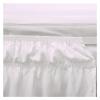 Solid Bed Skirt with Tassels, Elastic, No Top Surface, Hotel Style (Pink, King, 198 x 203 x 40 cm) view 4
