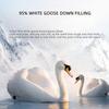 X&Z-XAOY Super-Soft Pima Cotton Deluxe Goose Feather Comforter, Fluffy Fall/Winter Warmth, 800+ Fill Power, Goose Down Duvet Insert (King) view 2