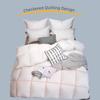 X&Z-XAOY Super-Soft Pima Cotton Deluxe Goose Feather Comforter, Fluffy Fall/Winter Warmth, 800+ Fill Power, Goose Down Duvet Insert (King) view 3