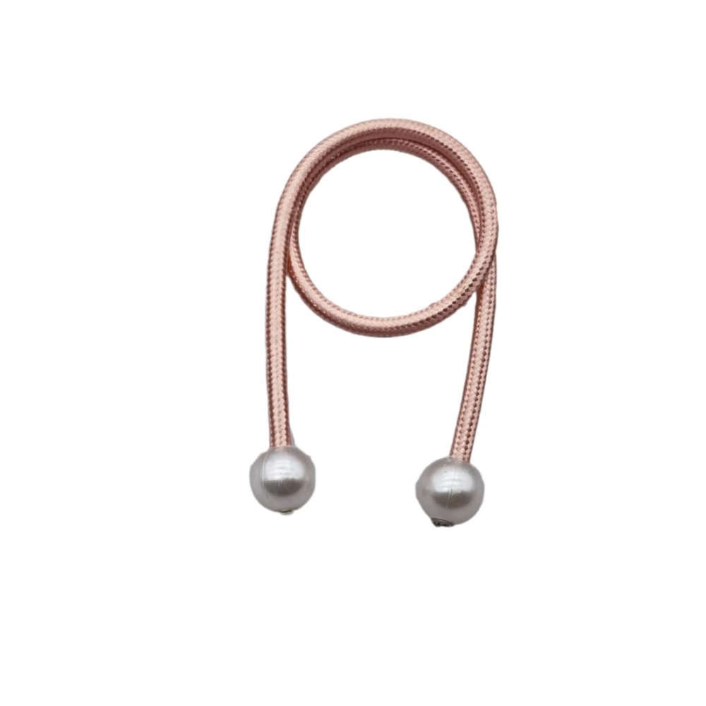 Curtain Tiebacks, 2 Pieces, No-Drill Installation, Pink
