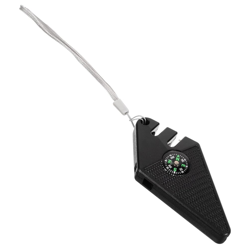 ABOOFAN Fishing Hook Sharpener with Compass and Whistle