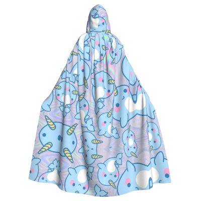 Cute Fish Cape with Hood, Unisex, Halloween Cosplay Costume for Adults
