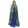 FADUNI Green Octopus Unisex Hooded Halloween Cape for Adults view 2