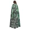 FADUNI Green Octopus Unisex Hooded Halloween Cape for Adults view 4