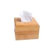 Wooden Tissue Box Holder for Home Office or Desktop, Small, Color A view 1