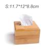 Wooden Tissue Box Holder for Home Office or Desktop, Small, Color A view 2