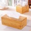 Wooden Tissue Box Holder for Home Office or Desktop, Small, Color A view 3