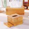 Wooden Tissue Box Holder for Home Office or Desktop, Small, Color A view 4