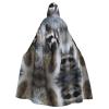 Cute Raccoon Unisex Hooded Halloween Cloak for Adult Cosplay view 1