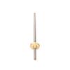AYTOSH T5 Lead Screw, 5 mm Diameter, 100 mm Length, 304 Stainless Steel, with Brass Nut, Lead 1 mm view 1