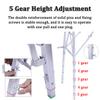 Folding Scaffold, 30/40 cm Wide, Portable Galvanized Steel Work Platform, Adjustable Length and Height, 880 lb Capacity view 3