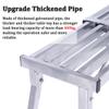 Folding Scaffold, 30/40 cm Wide, Portable Galvanized Steel Work Platform, Adjustable Length and Height, 880 lb Capacity view 4