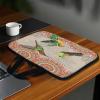 Surwin Laptop Sleeve Bag, Exotic Style, Water-Resistant and Dust-Resistant, with Handle and Zipper, Green Bird, 15-Inch view 3