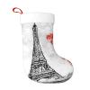 TOMPPY Paris Printed Christmas Stocking, White Plush, 45 cm, 1 Piece view 3