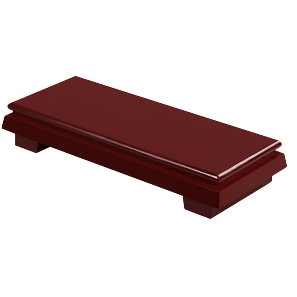 ifundom Rectangular Wooden Base for Vases and Decor, Small Stand