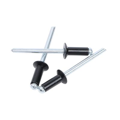 Aluminum Blind Flange Rivets, Countersunk Head, Black, Standard Type, 2.4 mm, 3.0 mm, 3.2 mm, 4.0 mm