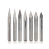 WZFC 10-Piece 3.175 mm Shank 3-Flute PCB Engraving Bit Set, Pyramid CNC Cutter, 30° x 0.1 mm view 3