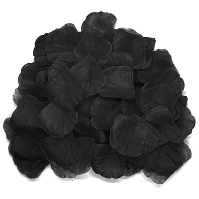 JHFGJGH 1,000 Exquisite Black Rose Petals, Faux Silk Artificial Petals for Romantic Nights, Weddings, Events, and Valentine's Day Decor