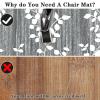 Round 51.2 in Desk Chair Mat for Hard Floors view 4