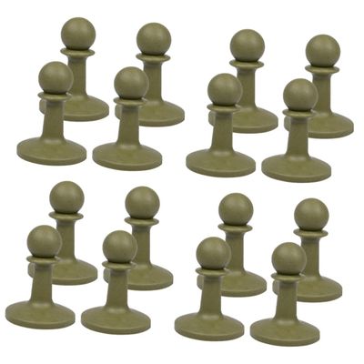 ABOOFAN 16-Piece Outdoor Protective Caps, Anti-Lightning Caps for Tent Poles, Weatherproof and Stable for Camping and Outdoor Activities