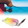 Sharplace Topwater Frog Lure with Metal Sequins, Double Hooks, Floating Freshwater Lure, Style B view 4