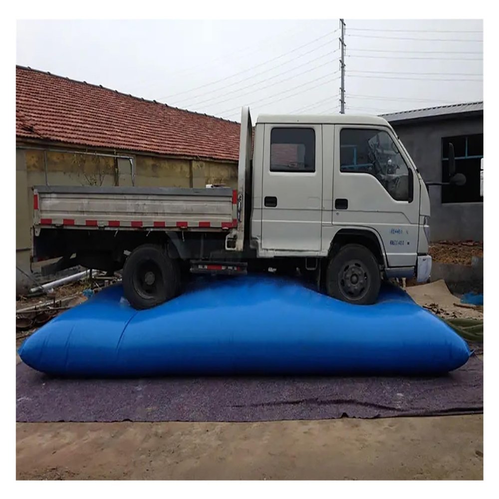 Foldable PVC Water Storage Bag, 100–10,000 L, Blue