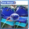 Foldable PVC Water Storage Bag, 100–10,000 L, Blue view 3