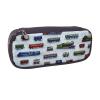 ZaKhs Train Carsprint Pencil Case for Boys and Girls, Large Capacity, Black view 2