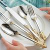ESSONIO 30-Piece Gold-Accent Flatware Set for 6 view 3