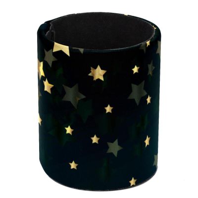 VAPOKF Desk Pen Holder and Organizer, Pencil Cup and Makeup Brush Holder, Night Sky with Gold Stars