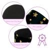 VAPOKF Desk Pen Holder and Organizer, Pencil Cup and Makeup Brush Holder, Night Sky with Gold Stars view 3