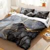 XCQHZYQ Black Marble Duvet Cover Set, 155 x 220 cm view 2