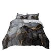 XCQHZYQ Black Marble Duvet Cover Set, 155 x 220 cm view 3