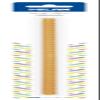 MILAN 30 cm New Look Orange Triangle Ruler, Durable Plastic view 1