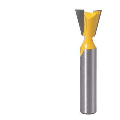 PFRANK 1-Piece 8 mm Shank 14° Dovetail Router Bit for Wood (8 × 15.9 mm)