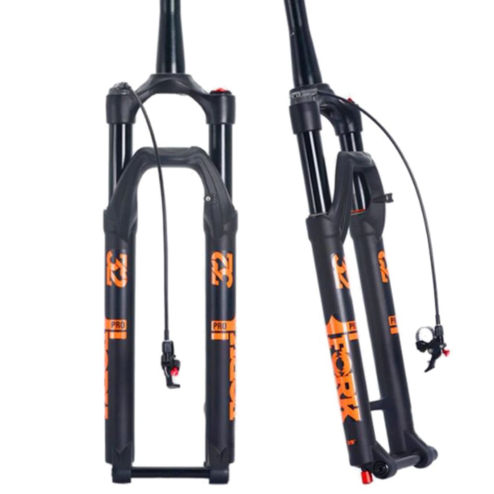 ZECHAO 27.5/29 in MTB Air Suspension Fork, 140 mm Travel, 100 x 15 mm Axle, Rebound Adjustment