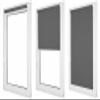 RENA No-Drill Thermal Blackout Roller Blind, Beige/Silver, 100 x 150 cm view 3