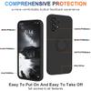 nulala Silicone Case Compatible with Samsung Galaxy A02s, Ring Holder, Strap and Magnetic Car Mount Support view 2
