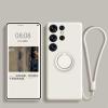 nulala Silicone Case Compatible with Samsung Galaxy F04 with Ring Holder, Strap, and Magnetic Car Mount Support view 1