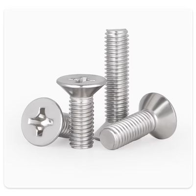 SYDARSYN Phillips Flat-Head Stainless Steel Machine Screws M1 x 5 mm, 100-Pack