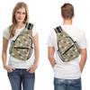 Unisex Animal Paw Print Sling Bag, Crossbody Chest Pack, Multicolor, One Size view 2