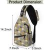 Unisex Animal Paw Print Sling Bag, Crossbody Chest Pack, Multicolor, One Size view 3