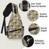 Unisex Animal Paw Print Sling Bag, Crossbody Chest Pack, Multicolor, One Size view 4