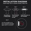 MegLob Rotating Lazy Susan Bearing, 360° Swivel Base, 25 cm view 4