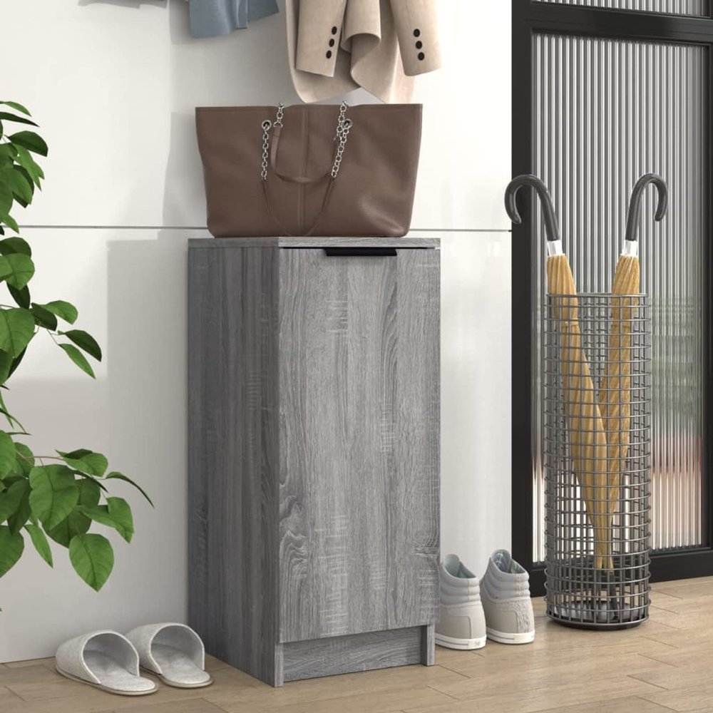 Homgoday Sonoma Gray Shoe Cabinet 30 x 35 x 70 cm