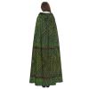 SSIMOO Green Leaf-Textured Veined Cosplay Cloak for Women – Unisex Vampire Cloak for Halloween view 4