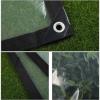 AFGZQ Clear Waterproof PE Tarp, 0.12 mm, Reinforced Edges, for Pergolas, Verandas and Gazebos, Clear, 13.12 x 13.12 ft/4 x 4 m view 4