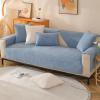 ZCXRYFL Plush Sofa Cover, Blue, 90 x 240 cm view 1