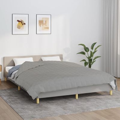 SKM Gray Weighted Blanket, 200 x 230 cm, 9 kg, Cotton Fabric, Weight: 9.55 kg, 3154786