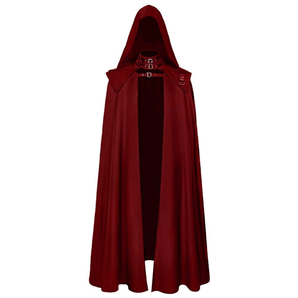 Halloween Hooded Cape for Men and Women – Gothic Medieval Cloak